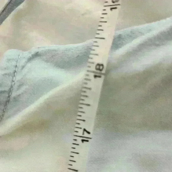 Bella Dahl Boutique denim linen Cotton blend sleeveless blouse beach summer blue - Picture 8 of 9